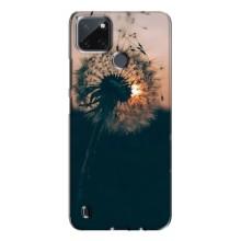 Силиконовый Чехол с одуванчиками на Realme C21Y (Красивый одуванчик)