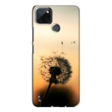 Силиконовый Чехол с одуванчиками на Realme C21Y (Роздумаханый одуванчик)