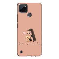 Силиконовый Чехол на Realme C21Y с картинкой Стильных Девушек (С собакой)