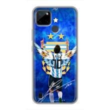 Чехлы для Realme C25Y (Leo чемпион) (AlphaPrint) (Месси сборная)