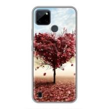 Чехлы для любимой на Реалми С25У (VPrint) (Дерево сердце)