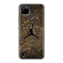 Чехлы для Realme C25Y - с картинкой JORDAN (AlphaPrint) (Logo Jordan)