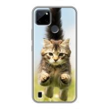 Чехлы с Котиками для Realme C25Y (VPrint) (Прыжок кота)