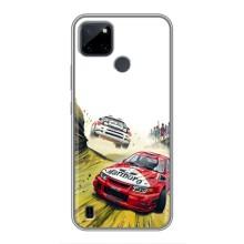 Чехлы с Машинами на Реалми С25У (VPrint) (Гоночные Тачки)