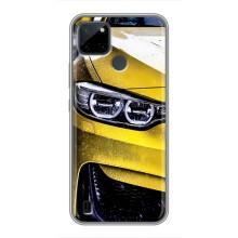 Чехлы с Машинами на Реалми С25У (VPrint) (Желтая машина)