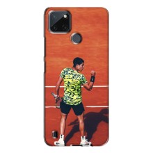 Чехлы с принтом Спортивная тематика для Realme C25Y – Алькарас Теннисист