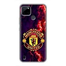 Чехол Манчестер Юнайтед для Реалми С25У (AlphaPrint) (огненный Манчестер)