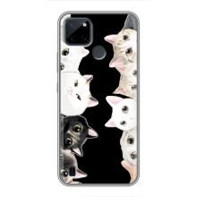 Чехол на Реалми С25У с Котами (VPrint) (Взгляд котов)