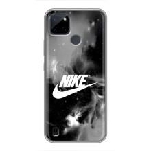 Чехол для Realme C25Y - с принтом Найк (AlphaPrint) (Лого Найк)