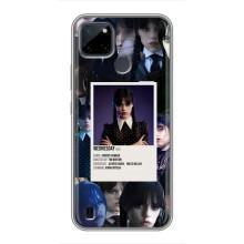 Чехлы Венсдей на Realme C25Y Уэнсдей (AlphaPrint) (коллаж Уэнздей)