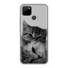 Чохол з малюнком кіт на Realme C25Y – Пара котів