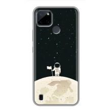 Космические Чехлы для Реалми С25У (VPrint) (На луне)