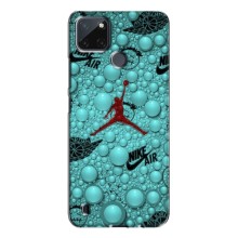 Силиконовый Чехол Nike Air Jordan на Realme C25Y (Джордан Найк)