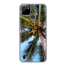 Силиконовый чехол с КАРТИНКАМИ лето для Realme C25Y (AlphaPrint) (Пальма)
