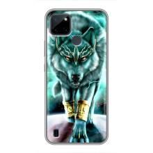 Защитные чехлы для Реалми С25У (AlphaPrint) (ХИТ продаж) ВОЛК (Яркий волк)