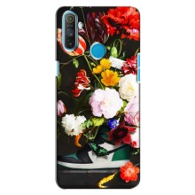 Брендновые Чехлы для Realme C3 - (PREMIUMPrint) – Nike цветы