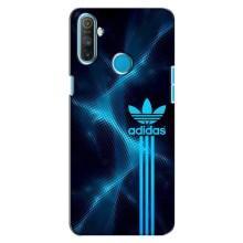Чехлы Адидас для Realme C3 (AlphaPrint) (Синий Адидас)