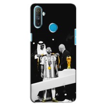 Чехлы для Realme C3 (Leo чемпион) (AlphaPrint) (Месси в накидке)