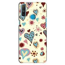 Чехлы для любимой на Реалми С3 (VPrint) (Сердечки)