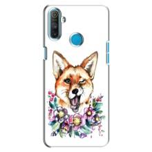 Чехлы с картинкой Лисички для Realme C3 (VPrint) (Веселая лисичка)