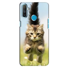 Чехлы с Котиками для Realme C3 (VPrint) (Прыжок кота)