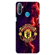 Чехол Манчестер Юнайтед для Реалми С3 (AlphaPrint) (огненный Манчестер)