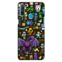 Чохол Майнкрафт на Realme C3 (AlphaPrint) Minecraft (Колаж Майнкрафт)