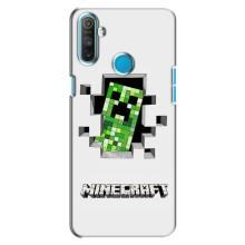 Чохол Майнкрафт на Realme C3 (AlphaPrint) Minecraft (кріпер Майнкрафт)
