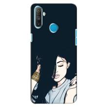 Чехол с печатью для Realme C3 - (Мода) (AlphaPrint) (Красивая девочка)