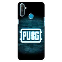 Чехол PUBG для Реалми С3 (AlphaPrint) (Лого PUBG)