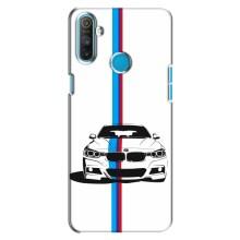 Чехол для Реалми С3 - с принтом БМВ (AlphaPrint) (Машина БМВ)