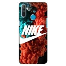 Чехол для Realme C3 - с принтом Найк (AlphaPrint) (Дымчатый найк)