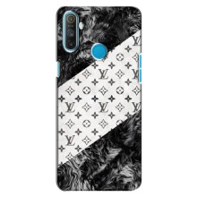 Чехол Стиль Louis Vuitton на Realme C3 (LV на белом)