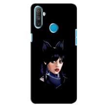 Чехлы Венсдей на Realme C3 Уэнсдей (AlphaPrint) (серьезная Уэнздей)