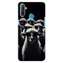 Чохол з принтом стильні тварини для Рілмі C3 – Овечка в окулярах