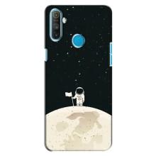 Космические Чехлы для Реалми С3 (VPrint) (На луне)