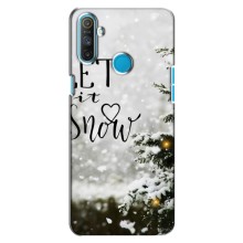 Новогодние, Праздничные Чехлы для Realme C3 - 2024 год – Let it snow