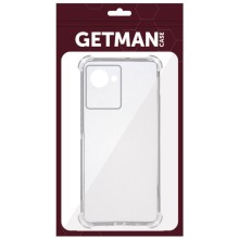 TPU чехол GETMAN Ease logo усиленные углы Full Camera для Realme C30 – Прозрачный