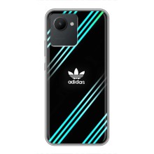 Чехлы Адидас для Realme C30 (AlphaPrint) (Адидас с полосами)