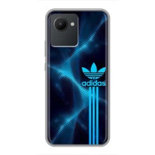 Чехлы Адидас для Realme C30 (AlphaPrint) (Синий Адидас)