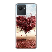 Чехлы для любимой на Реалми С30 (VPrint) (Дерево сердце)