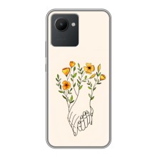 Чехлы для любимой на Реалми С30 (VPrint) (Руки любви)
