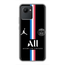 Чехлы PSG для Realme C30 (AlphaPrint) (футболка ПСЖ)