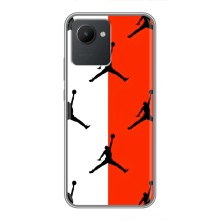 Чехлы для Realme C30 - с картинкой JORDAN (AlphaPrint) (Лого Джордан)