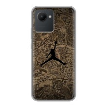 Чехлы для Realme C30 - с картинкой JORDAN (AlphaPrint) (Logo Jordan)
