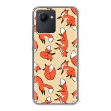 Чехлы с картинкой Лисички для Realme C30 (VPrint) (Лисички)