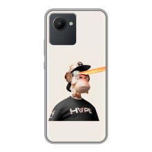 Чехлы с Обезьянами NFT для Realme C30 (AlphaPrint) (обезьяна NFT в очках)