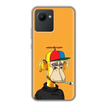 Чехлы с Обезьянами NFT для Realme C30 (AlphaPrint) (Скучающая Обезьяна NFT)