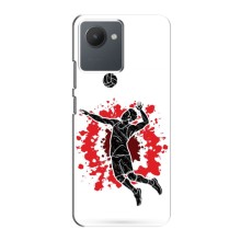 Чехлы с принтом Спортивная тематика для Realme C30 – Волейболист