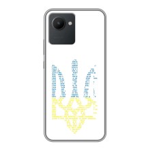 Чехлы для Realme C30  Укр. Символика (AlphaPrint) (Герб из букв)